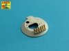 Aber 35A128 Soviet smoke Discharges system for BMP-1 902V “Tucha” with rack (1:35)